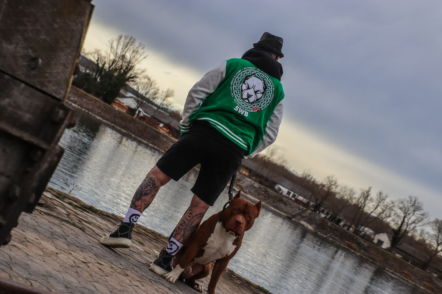 TRUST YOUR BLOOD COLLEGE SWEATJACKE MY STREET MY FUCKING ADVENTURE