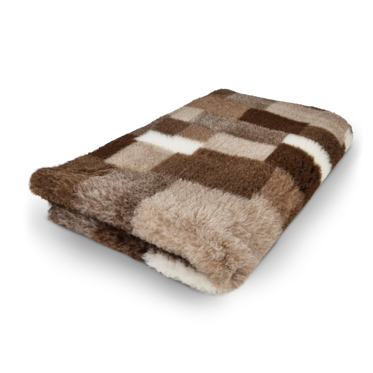 1 STÜCK ANTI RUTSCH HUNDEMATTE VET-BED PATCHWORK TAUPE BRAUN CREAM 100X150CM