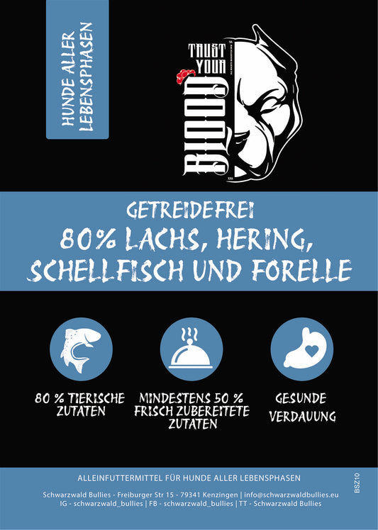 TRUST YOUR BLOOD 80/20 LACHS ADULT + WELPEN