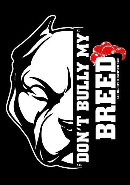 Outdoor-Aufkleber "Don‘t Bully my Breed " 10cm x 10cm rund